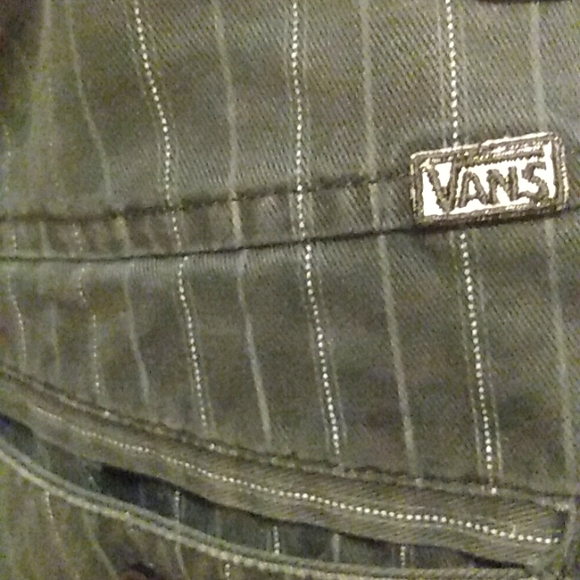 "VINTAGE" VANS+ Dickie's COLAB!! OLD SKOOL Pinstriped Punk ☠️☠️ shorts 2011 - Picture 4 of 15